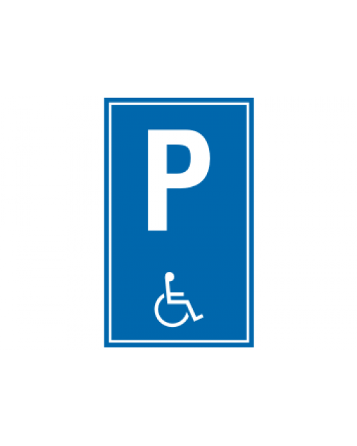 Parkplatzbeschilderung: Behindertenparkplatz, blau/weiß, Best. Nr. 3301