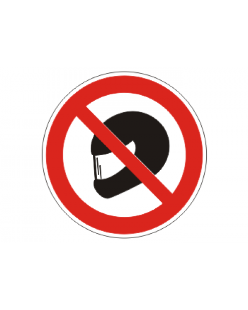 Verbotsschild "Betreten mit Helm verboten", Best.‑Nr. 3430