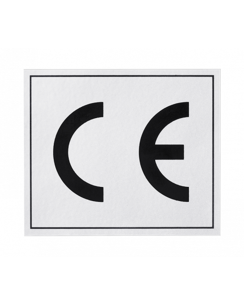 CE-Zeichen, Folie, 65x55mm, silber/schwarz, selbstklebend, Best.-Nr.4646