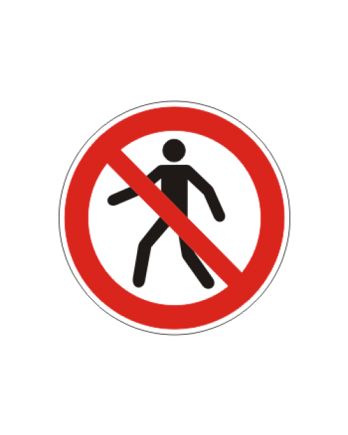 Verbotsschild: Fußgänger verboten, Best. Nr. 3406