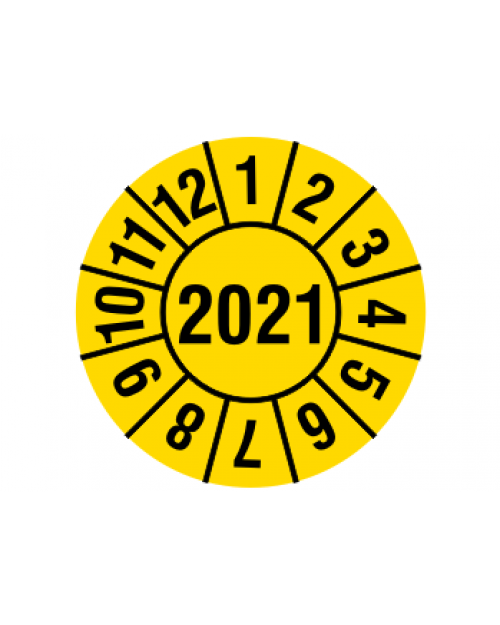 96 Jahresmarken 2020 gelb Prüfsiegel Prüfplakette selbstklebend 0,04 EUR/Stück 