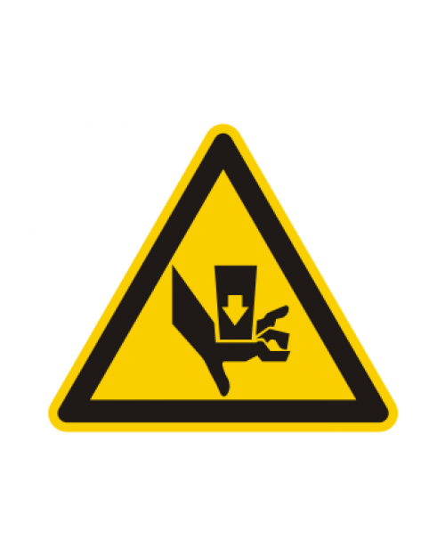 Warnschild: Quetschgefahr durch Einpresswerkzeug, Best. Nr. 3873