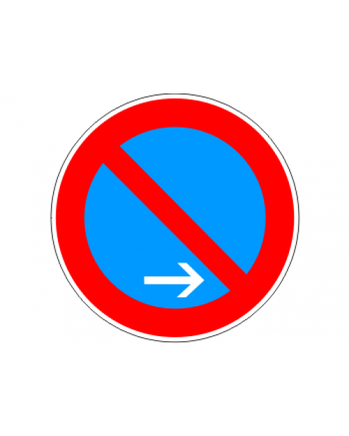 Verkehrsschild: Eingeschränktes Haltverbot Ende, Rechtsaufstellung, Bild‑Nr. 286‑10, blau/rot, Best.‑Nr. 4081er