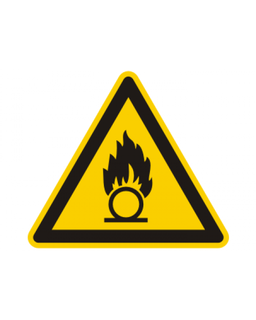 Warnschild: Warnung vor brandfördernden Stoffen, Best. Nr. 3832
