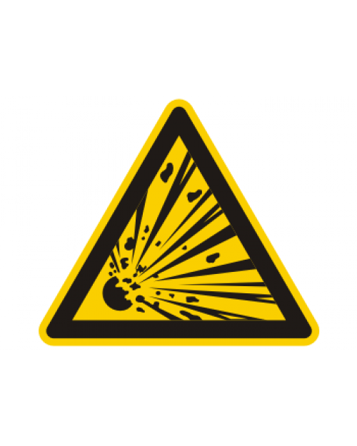 Warnschild: Warnung vor Explosivstoffen, Best. Nr. 3844