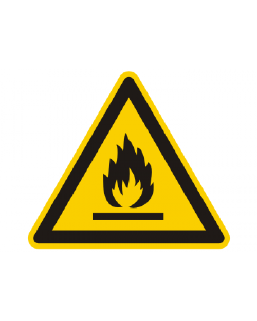 Warnschild: Warnung vor feuergefährlichen Stoffen, Best. Nr. 3828