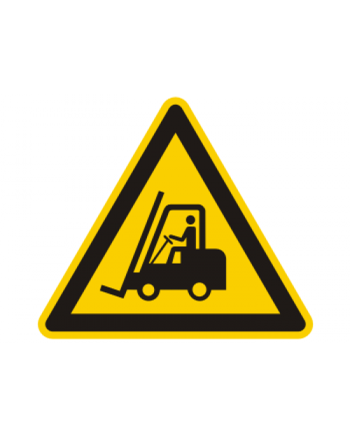 Warnschild: Warnung vor Flurförderzeugen, Best. Nr. 3827