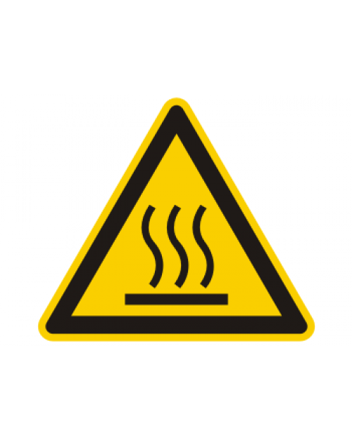 Warnschild: Warnung vor heißer Oberfläche, Best. Nr. 3850