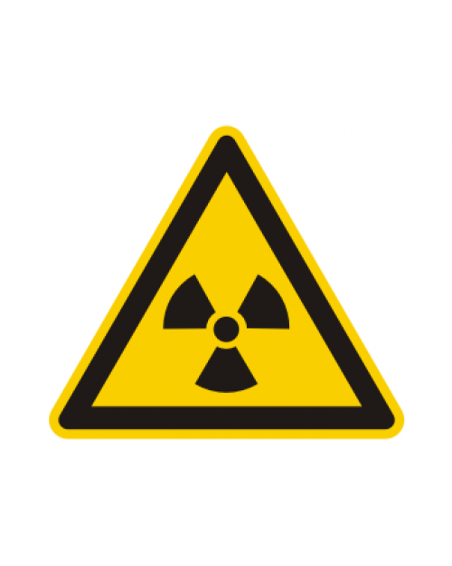 Warnschild: Warnung vor radioaktiven Stoffen oder Strahlen, Best. Nr. 3826