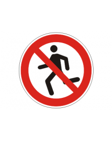 Verbotsschild "Laufen verboten"
