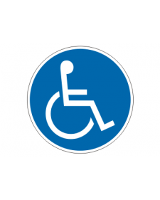 Gebotsschild: Rollstuhlfahrer, Best. Nr. 3903