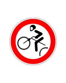 Verbotsschild "Mountainbiken verboten", Best.‑Nr. 3449
