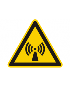 Warnschild: Warnung vor elektromagnetischen Feldern, Best. Nr. 3836