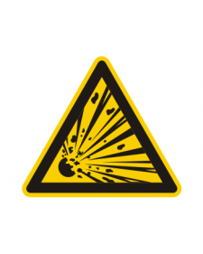 Warnschild: Warnung vor Explosivstoffen, Best. Nr. 3844