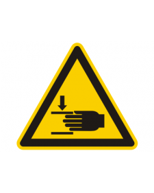 Warnschild: Warnung vor Handverletzungsgefahr, Best. Nr. 3851