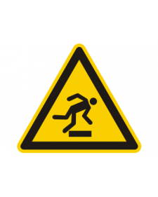 Warnschild: Warnung vor Hindernissen am Boden, Best. Nr. 3840