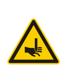 Warnschild: Warnung vor Schnittverletzungen, Best. Nr. 3842