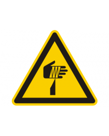 Warnschild: Warnung vor spitzem Gegenstand, Best. Nr. 3863