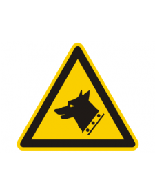 Warnschild: Warnung vor Wachhund, Best. Nr. 3865