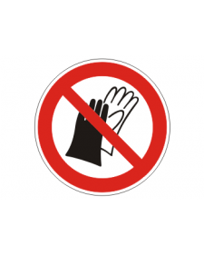 Verbotsschild: Benutzung von Handschuhen verboten, Best.Nr.-3425