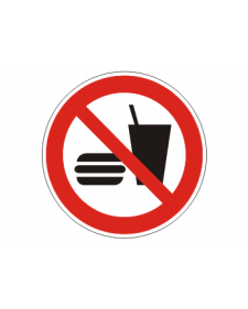 Verbotsschild: Essen und Trinken verboten, Best. Nr. 3409