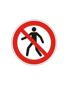 Verbotsschild: Fußgänger verboten, Best. Nr. 3406