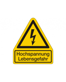 Warnschild: Warnung vor gefährlicher elektrischer Spannung, Best. Nr. 3812
