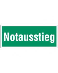 Fluchtwegzeichen: Notausstieg, Best. Nr. 3682