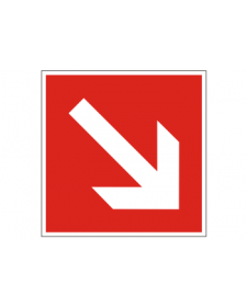 Brandschutzschild: Richtungsanzeige diagonal, Best. Nr. 3700