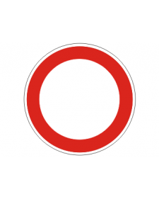 Verkehrsschild: Durchfahrt verboten, Bild‑Nr. 250, weiß/rot, reflektierend, Alu, 2 mm, Best.‑Nr. 4000