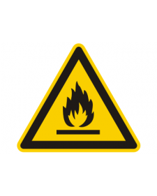 Warnschild: Warnung vor feuergefährlichen Stoffen, Best. Nr. 3828