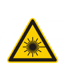 Warnschild: Warnung vor Laserstrahlen, Best.‑Nr. 3831